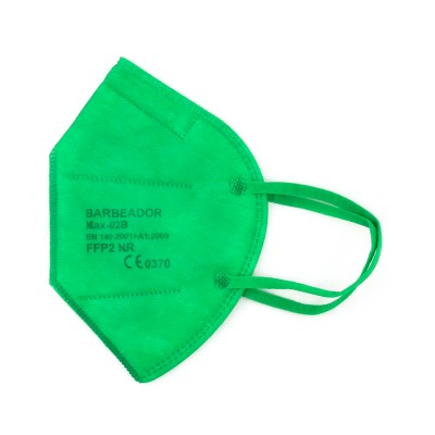 FFP2 Maske (Box 40 Stk) - Euroloch - Große L - Farbe: tannengrün
