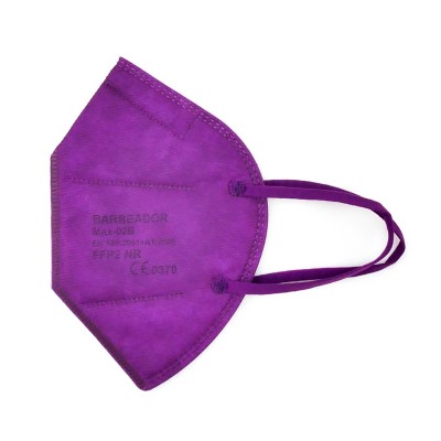 FFP2 Maske (Box 40 Stk) - Euroloch - Große L - Farbe: Violett